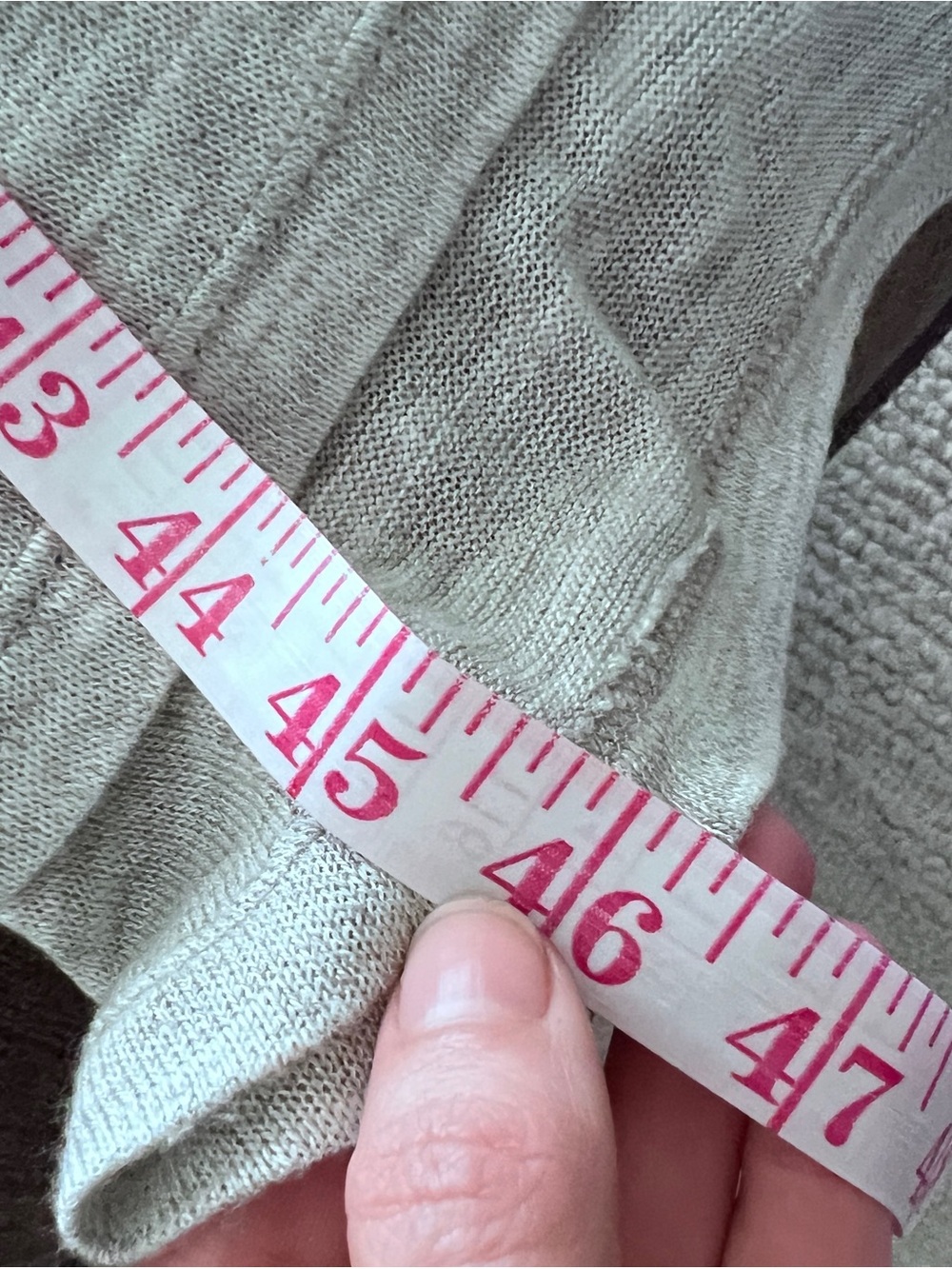 Halston Grey Tan Long Maxi Cardigan Duster Lightweight Minimalist S - Picture 9 of 9
